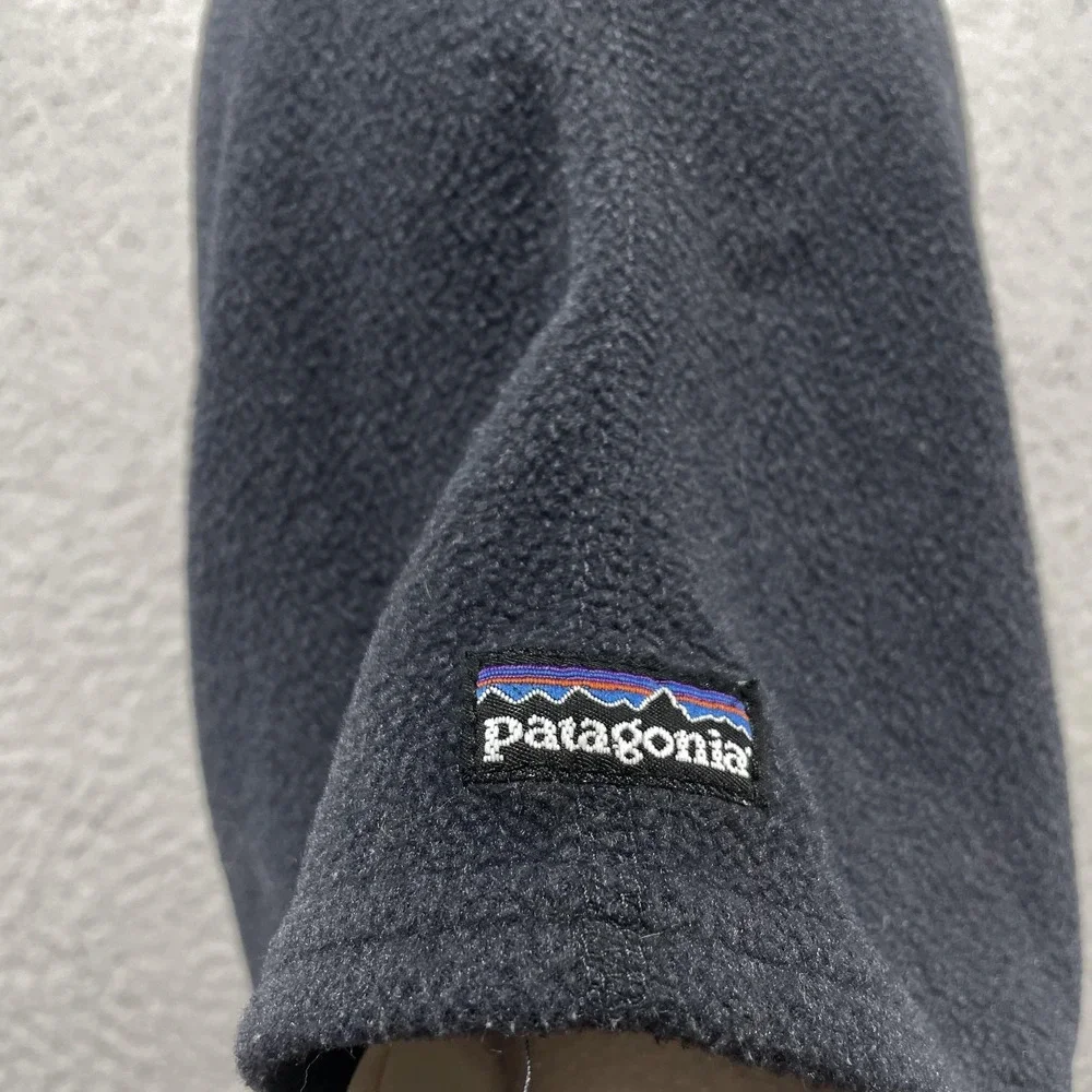 Patagonia Balaclava Kids Large Gray Fleece Hood Mask Colorblock USA Winter